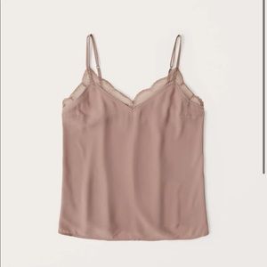 Lace and satin cami, Abercrombie - size S